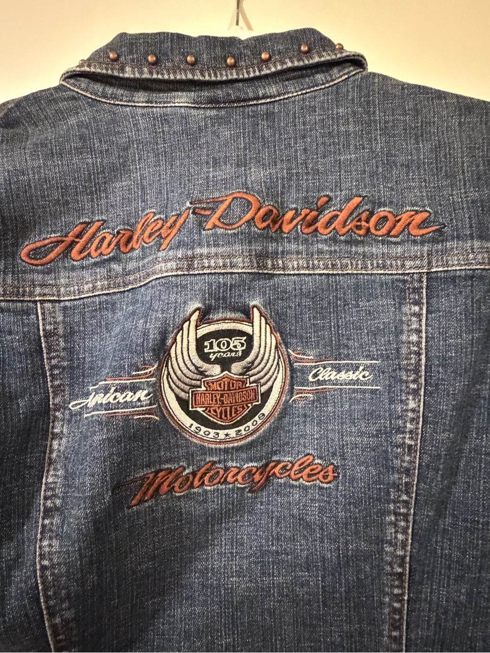 Women’s Harley Davidson Denim Jacket 105th Anniversary